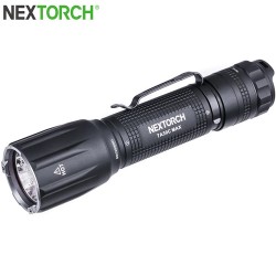 Lampe tactique Nextorch TA30C MAX – 3000 lumens, corps texturé, recharge USB-C, bague brise-vitre intégrée.