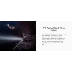 Lampe tactique Nextorch TA30C MAX – 3000 lumens, corps texturé, recharge USB-C, bague brise-vitre intégrée.