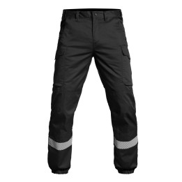 Pantalon A10 SÉCU-ONE V1 HV-TAPE – Bas élastiqué – Noir
