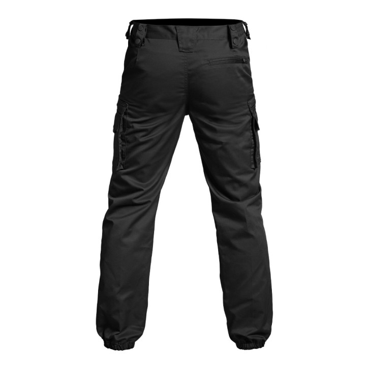 Pantalon SÉCU-ONE V2 bas élastiqué noir – vue arrière de trois quarts