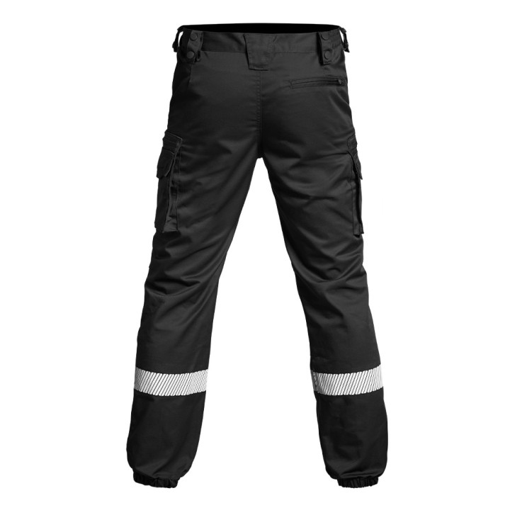 Pantalon SÉCU-ONE V2 HV-TAPE noir – vue arrière de trois quarts