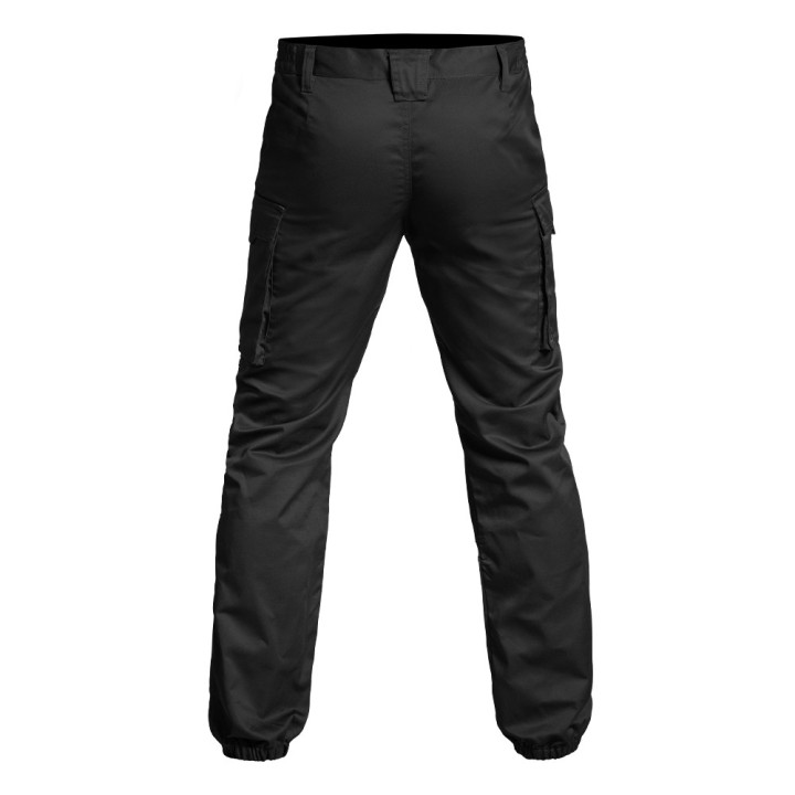 Pantalon SÉCU-ONE V1 bas élastiqué noir – vue arrière de trois quarts