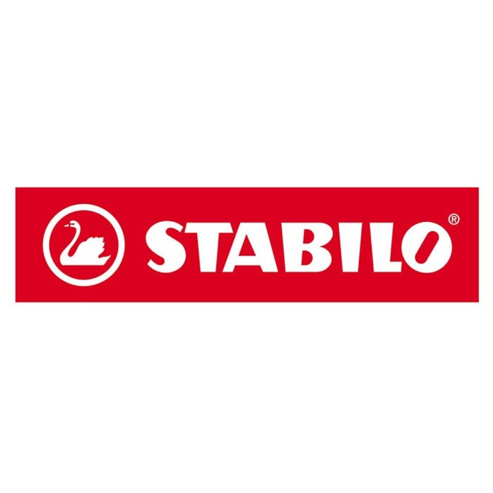 Logo officiel STABILO rouge et blanc – Marque de feutres et fournitures d'écriture