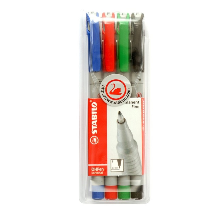 Feutres non permanents STABILO – Lot de 4