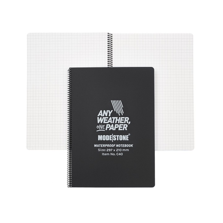 Carnet tout-temps Modestone A4 – 100 pages – Noir