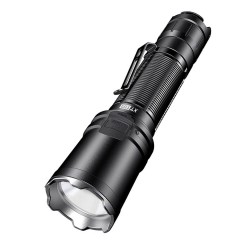 Vue frontale de la lampe Klarus XT11R - Design compact et puissant