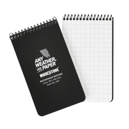 Carnet tout-temps Modestone 76 × 130 mm – 100 pages – Noir