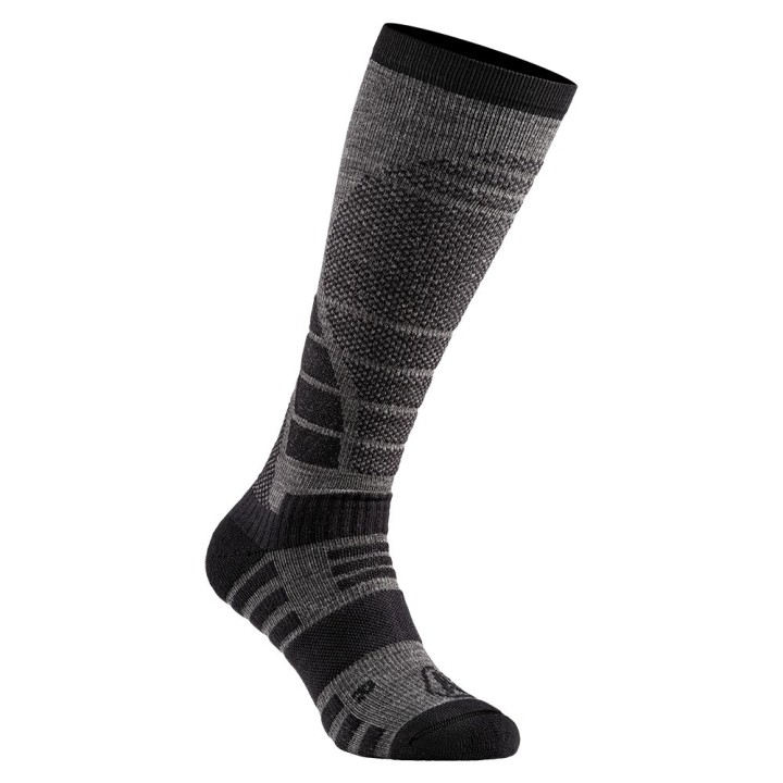 Chaussettes hautes mérinos A10 IMPACT 14″ Winter – Gris béton