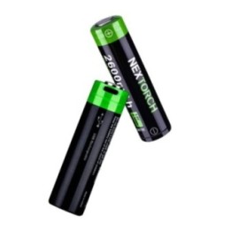 Nextorch 18650-batterij – 2 600 mAh – USB-C