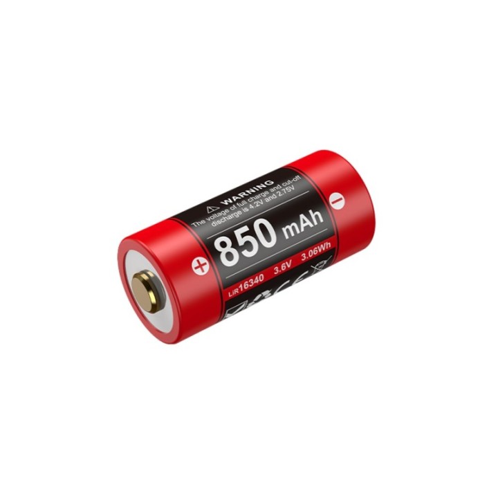 Batterie Klarus 16340 – 850 mAh – USB-C