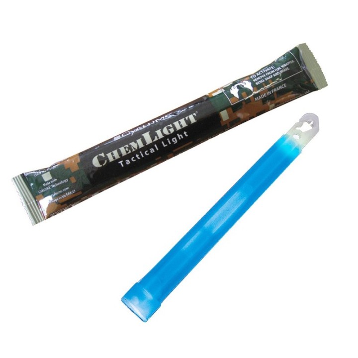 Bâton lumineux Cyalume ChemLight 15 cm – Bleu – 8 h