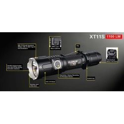 La lampe tactique Klarus XT11S rechargeable, 1100 lumens
