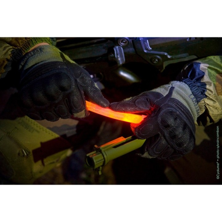 Cyalume ChemLight – Bâton lumineux 15 cm – Orange haute intensité – 5 min – photo 3