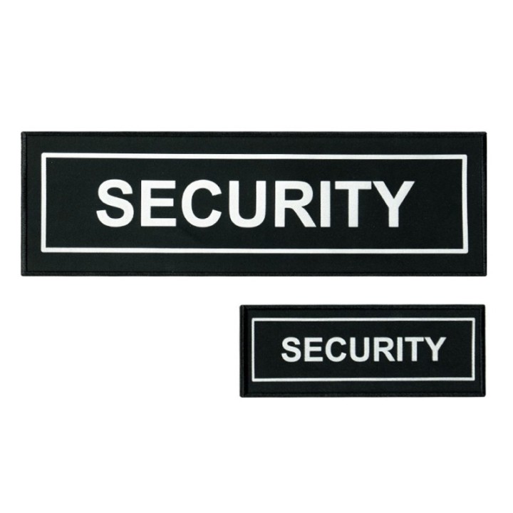 Dossard et bande poitrine A10 SÉCU-ONE « SECURITY » – Noir