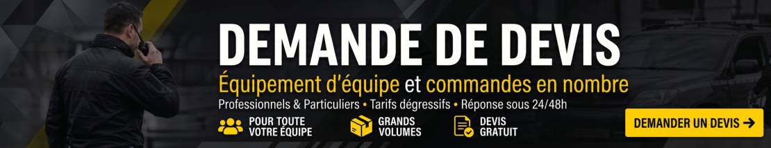 Demande de devis SecuriForce Pro Shop – Équipements professionnels, commandes en quantité et personnalisation